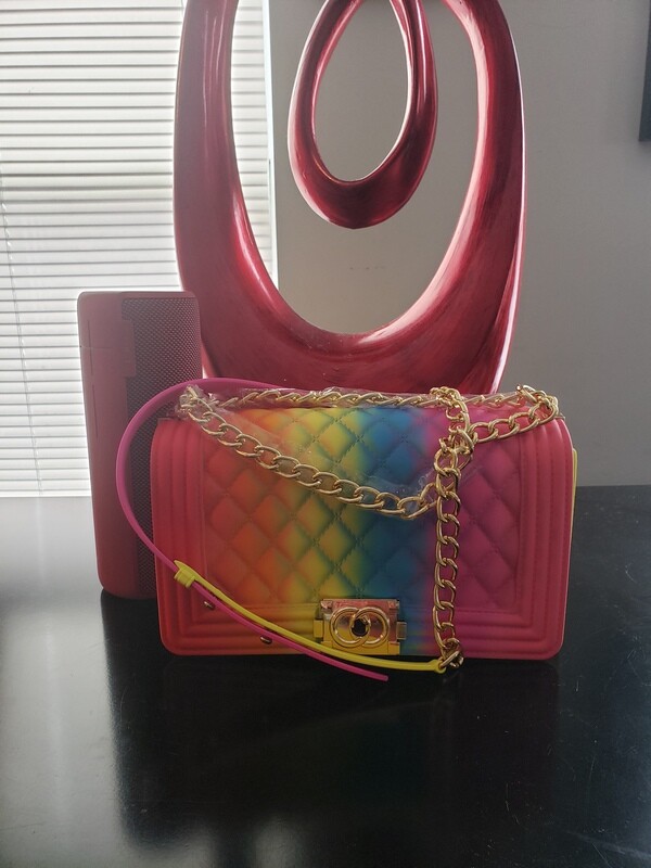 Jelly Rainbow Purse