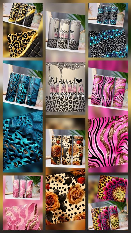 Decorative 20oz Tumblers