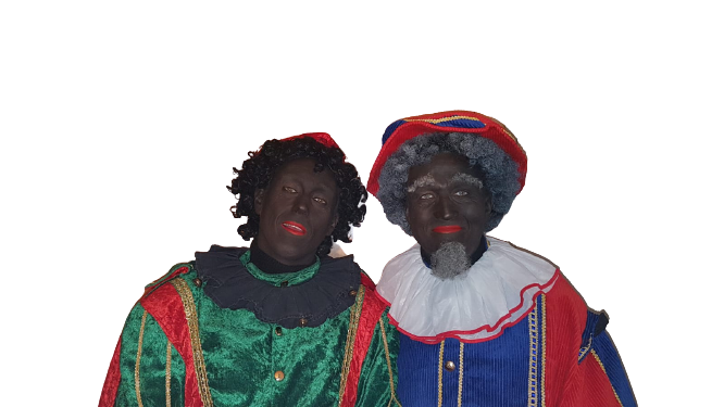 Zwarte Piet half uur op bezoek