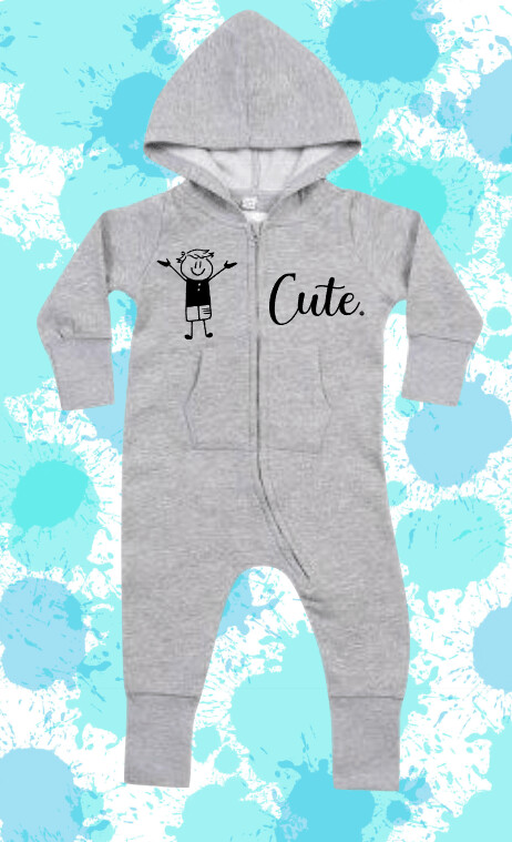 Cute Baby All In One heather marl