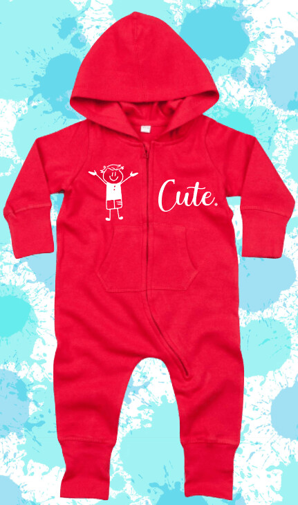 Cute Baby All In One red