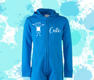 Cute Mini Kids All In One sapphire blue