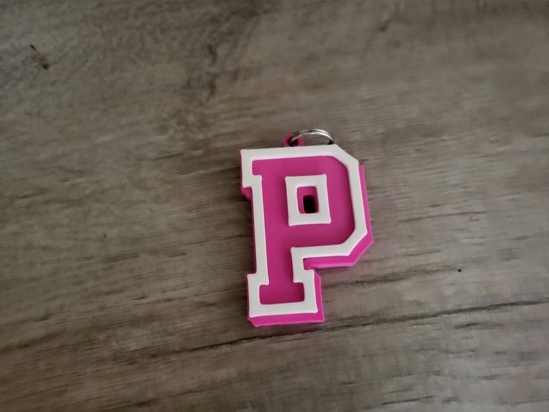 Letter sleutelhanger