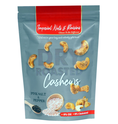 Pink Salt &amp; Pepper Cashew Nuts 80Gms