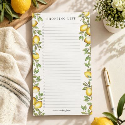 Lemon Shopping List | DL Tear-Off Notepad