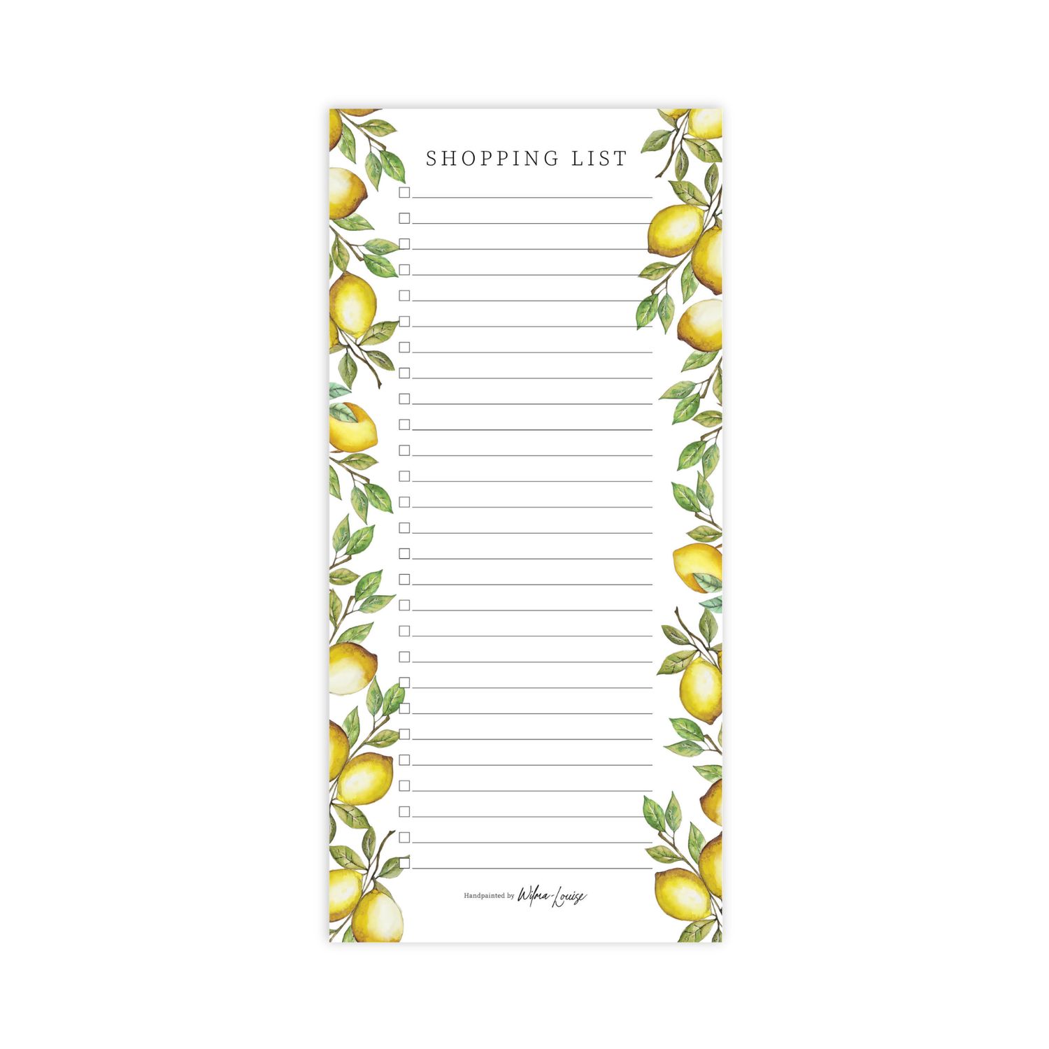 Lemon Shopping List | DL Tear-Off Notepad Lemon Shopping List | DL Tear-Off Notepad
