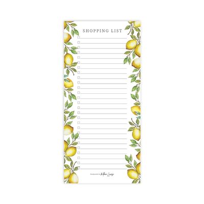Lemon Shopping List | DL Tear-Off Notepad Lemon Shopping List | DL Tear-Off Notepad