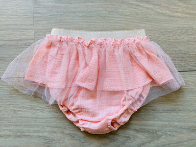 Bloomer Glitter Tule Be Chic - Roze