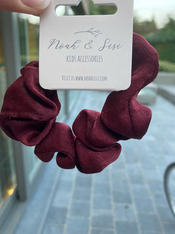 Scrunchie velvet burgundy