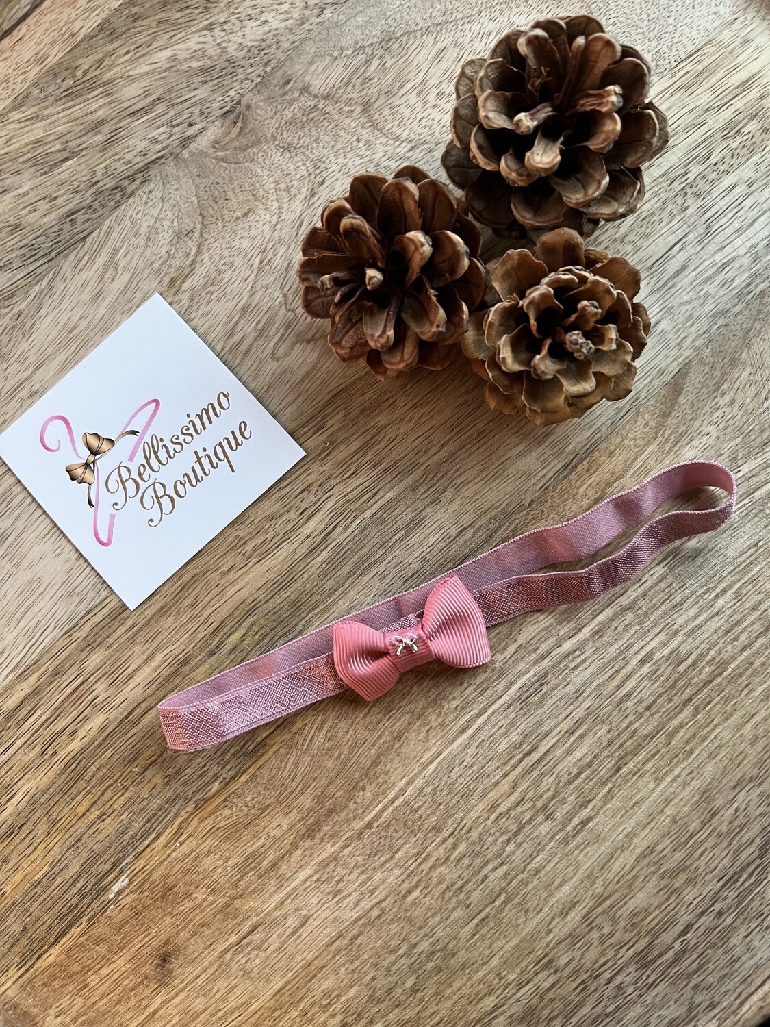 Sanne haarband - Oud-roze