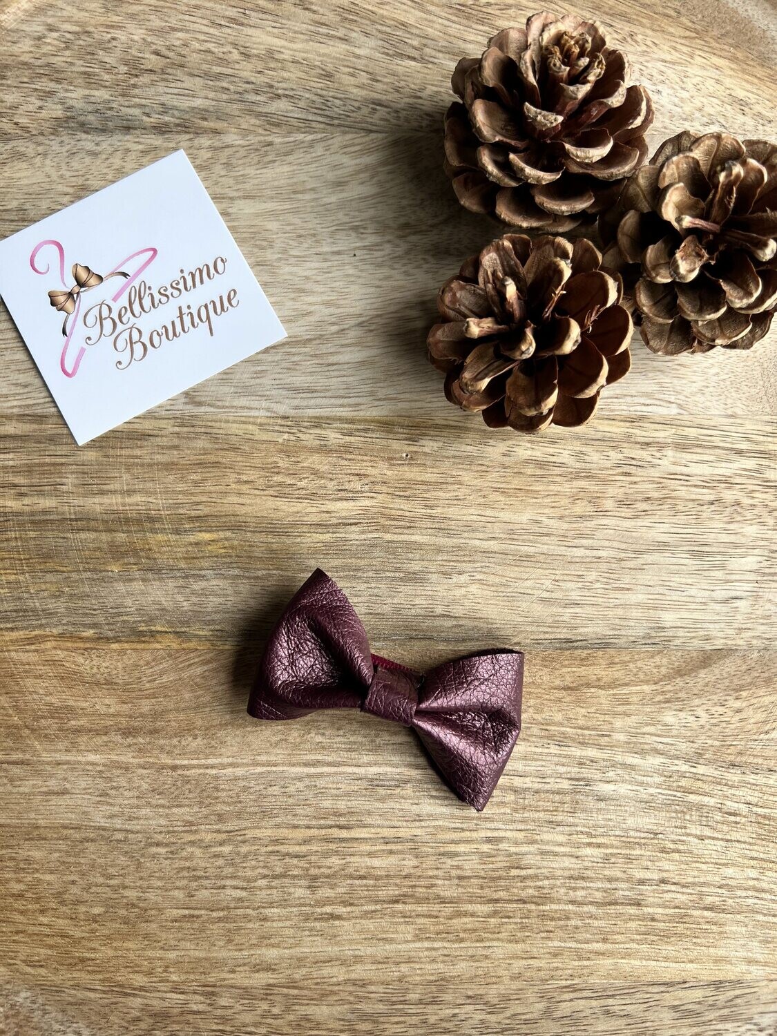 Maya Strik Pluisjes - Bordeaux leder