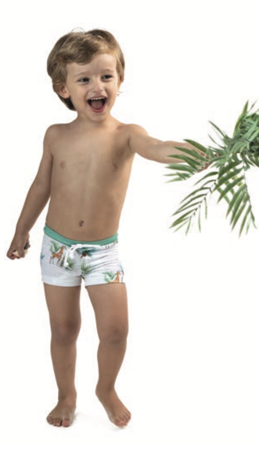 Boys Zwemshort Lycra Meia Pata - Girafe
