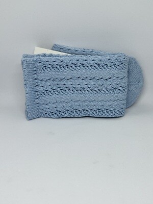 Kniekous met opengewerkt patroon JC Socks Castellà - Azul Capri