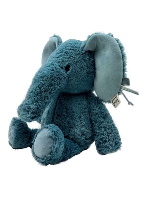 Knuffel ‘Elly de olifant’ - M 26 cm - Label Label - Blauw