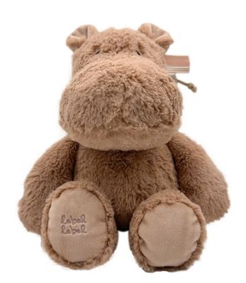 Knuffel ‘Harvey het nijlpaard’ - M 26 cm - Label Label - Nougat