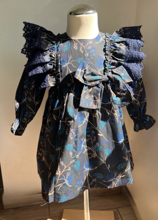 Kleedje Aurora - Cordel - Donkerblauw