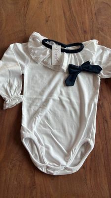 Body/Shirt Harper - Cordel - wit en donkerblauw