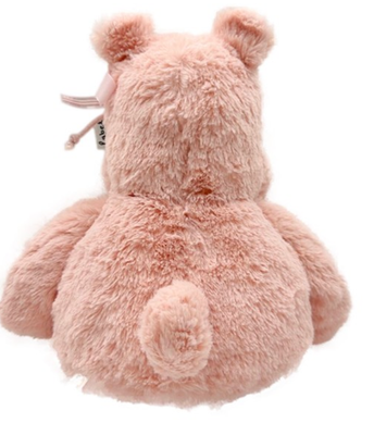 Knuffel &#39;Harvey het nijlpaard&#39; - M  26 cm - Label Label - Roze