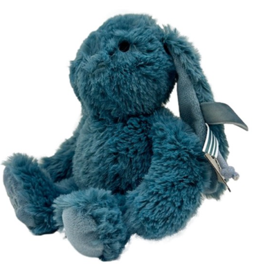 Knuffel ‘Rosa het konijn’ - S 15 cm - Label Label - Blauw