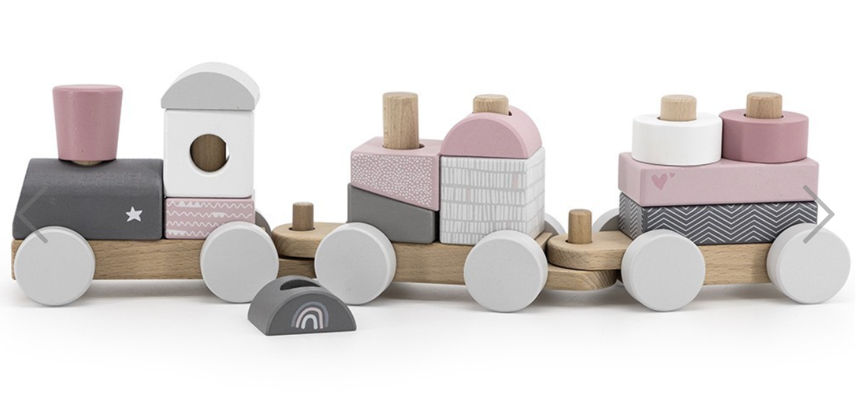Stacking Train - Label Label - Roze