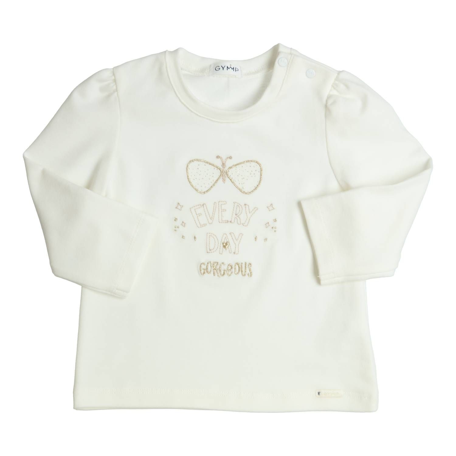 Longsleeve ‘Every day gorgeous’ - ivoor - Gymp
