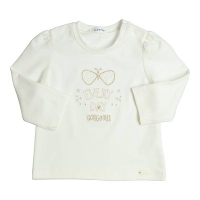 Longsleeve ‘Every day gorgeous’ - ivoor - Gymp