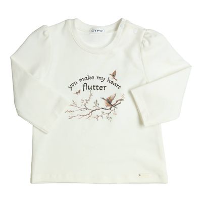 Longsleeve Aerodoux ‘You make my heart flutter - ivoor - Gymp