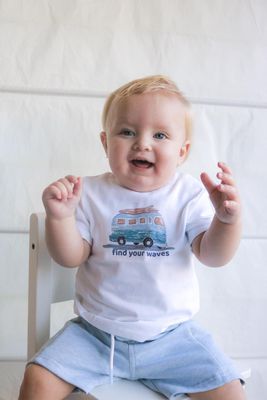 T-shirt Aerobic Find your waves - white - Gymp