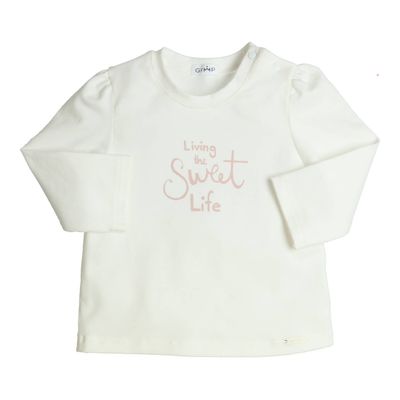 Longsleeve Sweet Life - Wit - Gymp