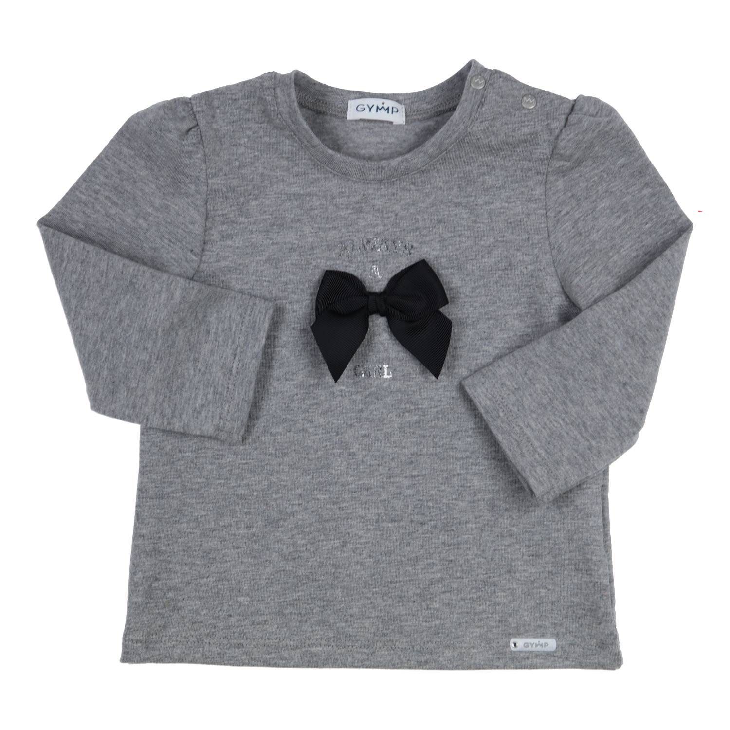 Longsleeve Strik - Grey Melange - Gymp