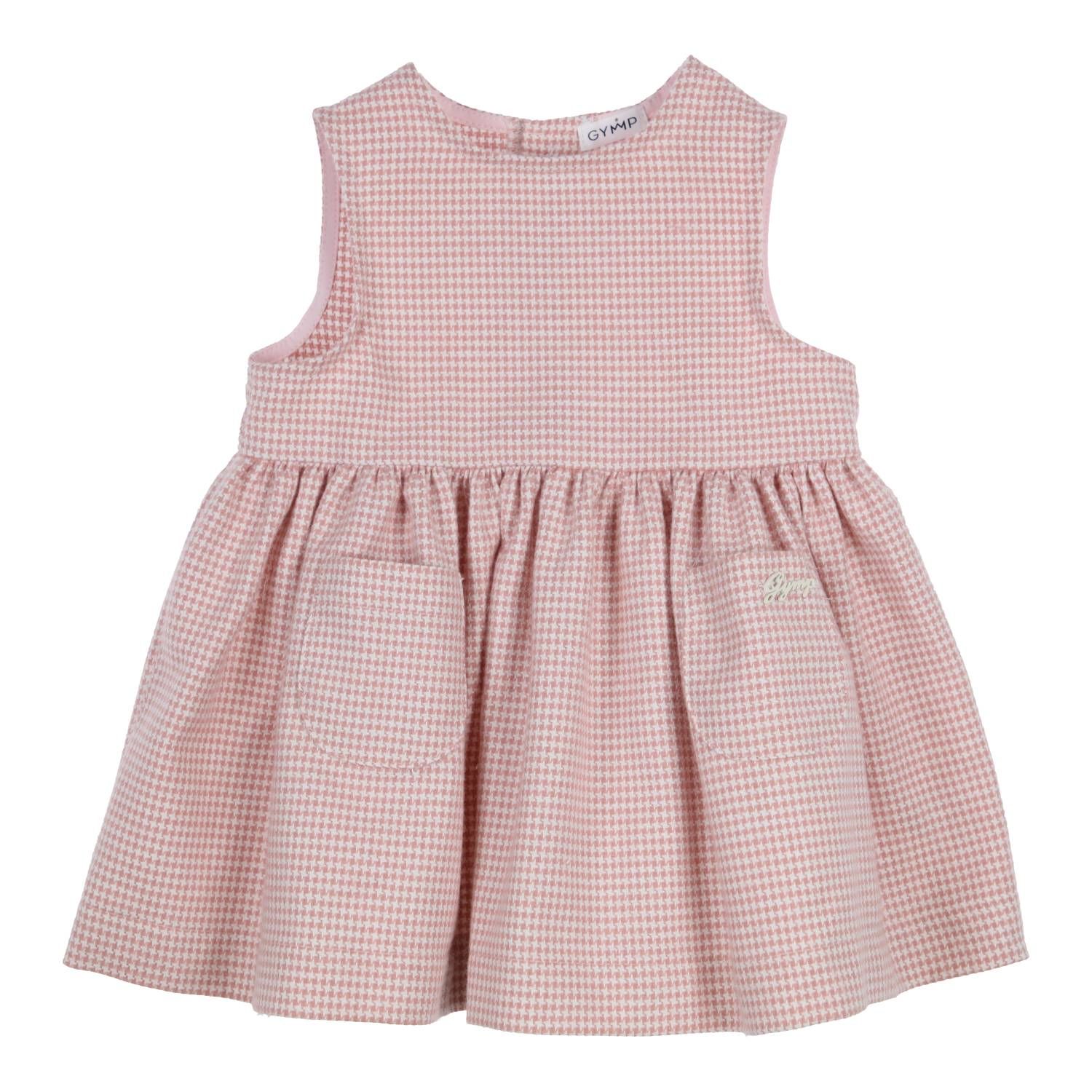 Dress Pinafore Carly - Oudroze/Ivoor - Gymp