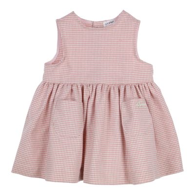 Dress Pinafore Carly - Oudroze/Ivoor - Gymp