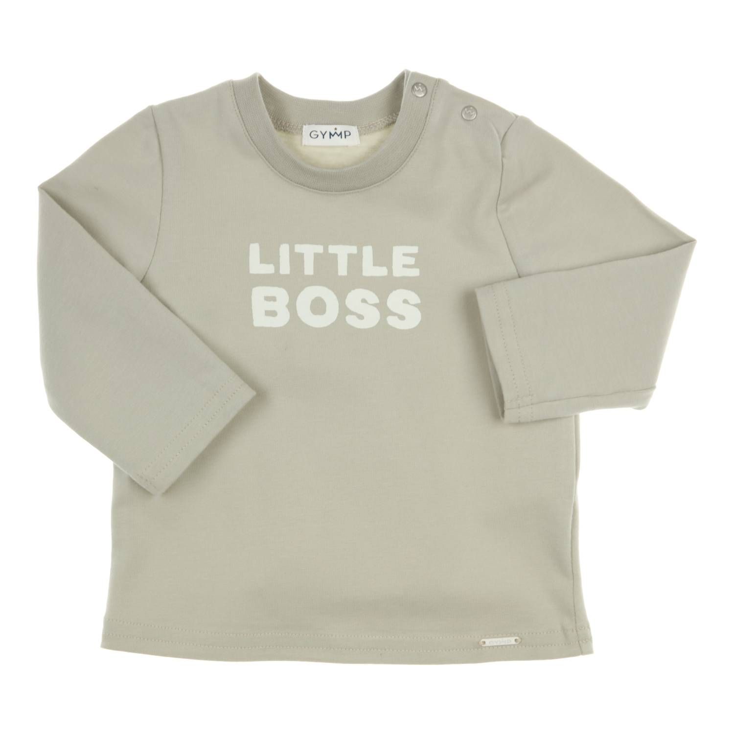 BOYS Longsleeve Little Boss - Pale Green - Gymp