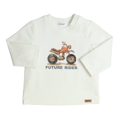 BOYS Longsleeve Future Rider - Off white - Gymp