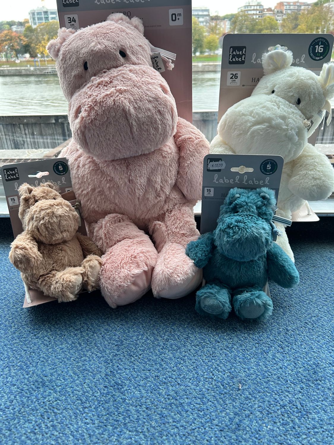 Knuffel ‘Harvey het nijlpaard’ - M 26 cm