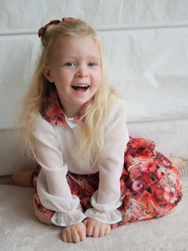 Blouse wit - Wit en herfstkleurtjes - Cordel