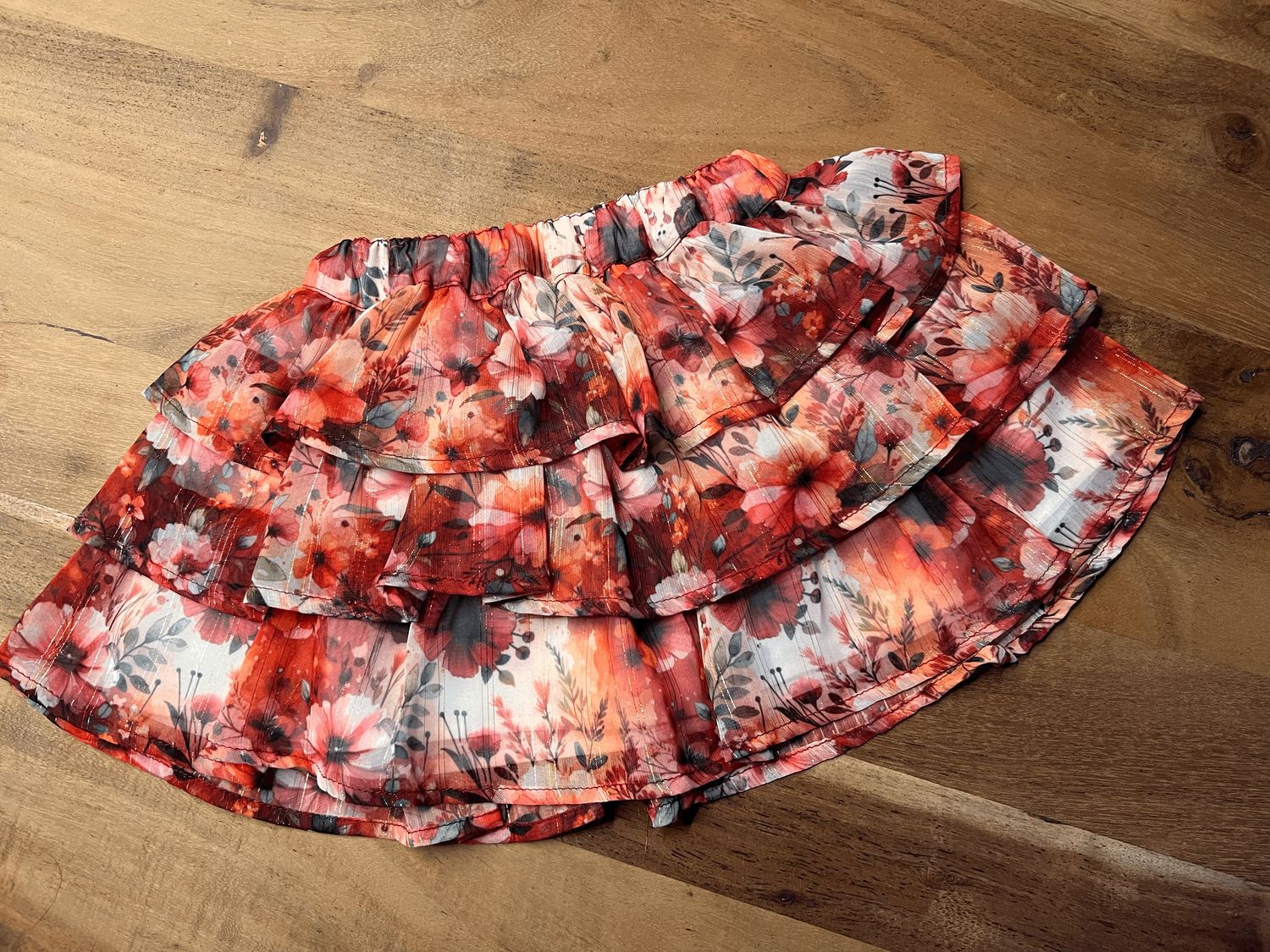 Rokje 3 laags - herfstkleuren - Cordel