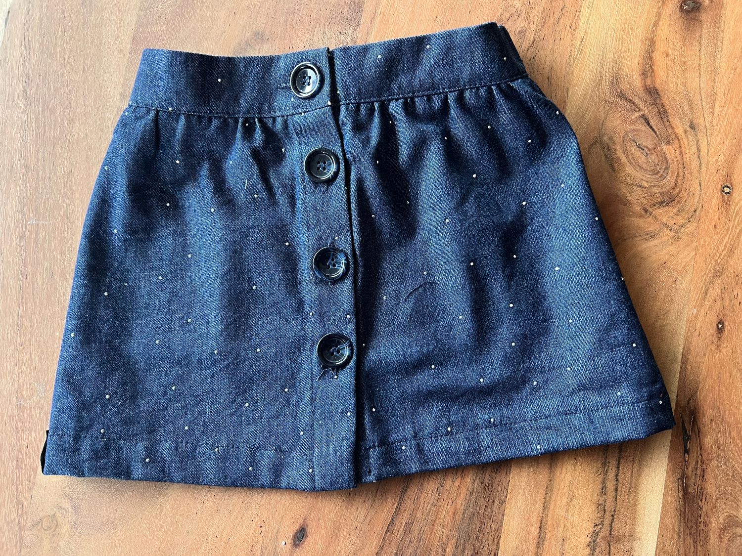 Rokje Jeans met glitters - blauw - Kiezeltje