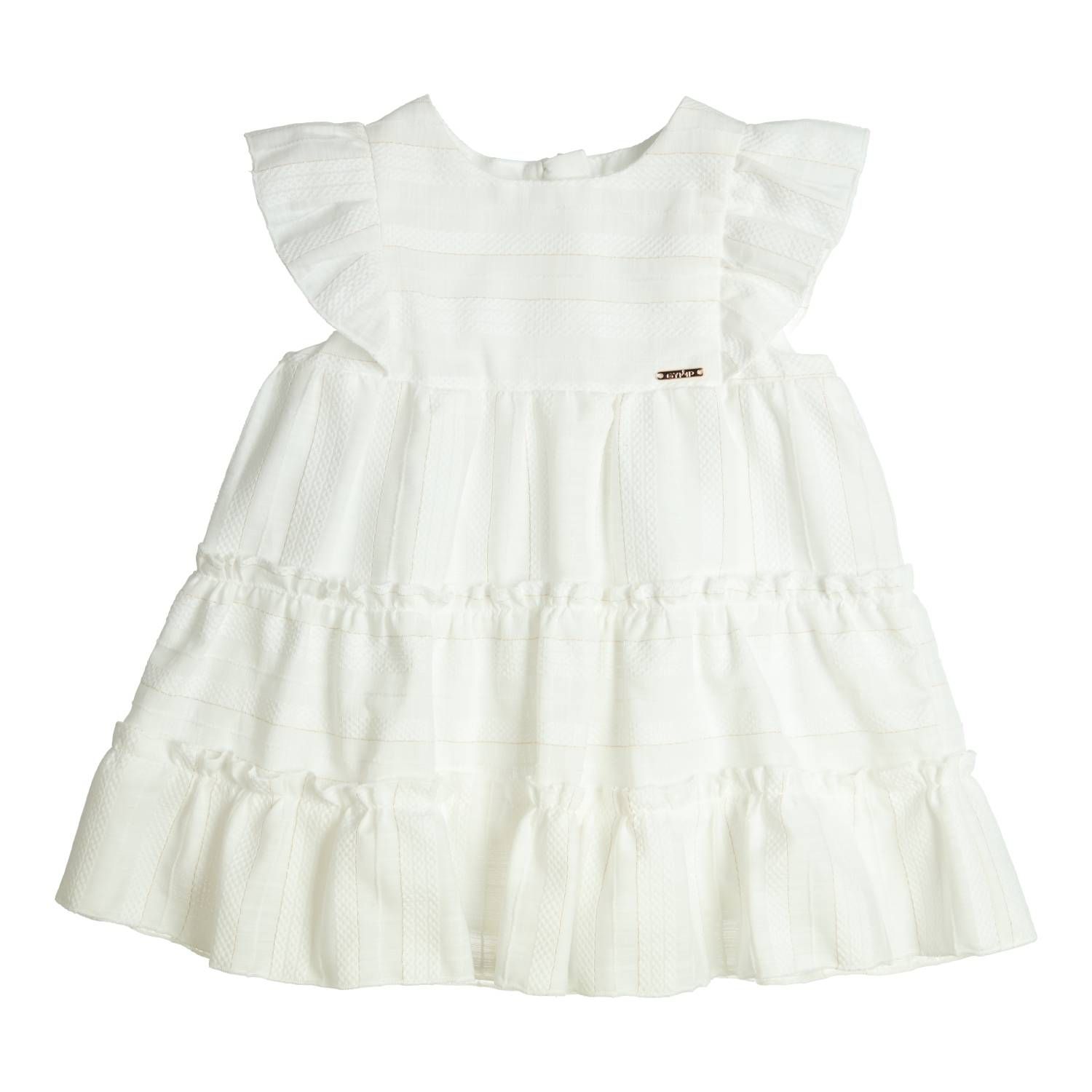 Kleedje Pinafore Maura - Off-white/Gold - Gymp