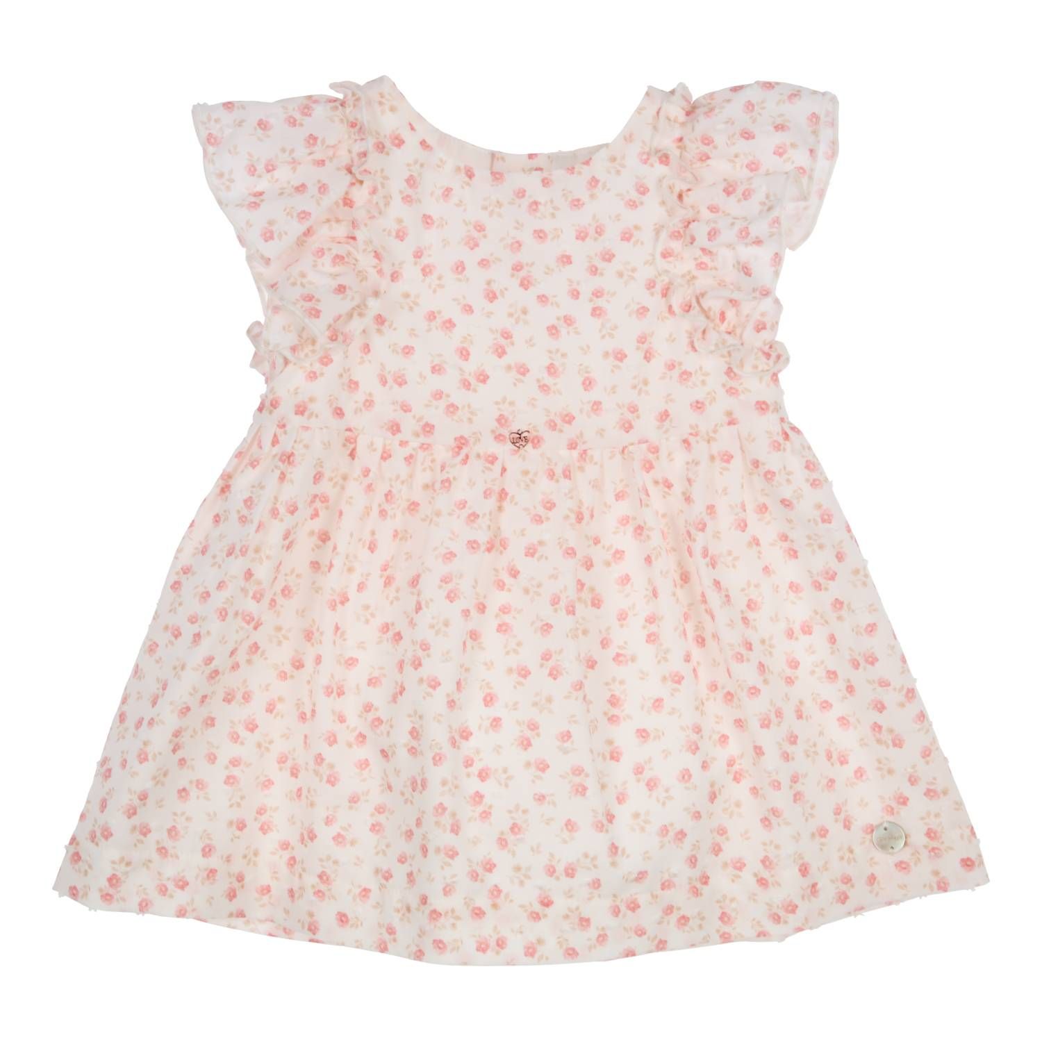 Kleedje Pinafore Rosa - Off-White/Rose - Gymp