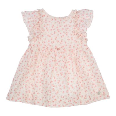 Kleedje Pinafore Rosa - Off-White/Rose - Gymp