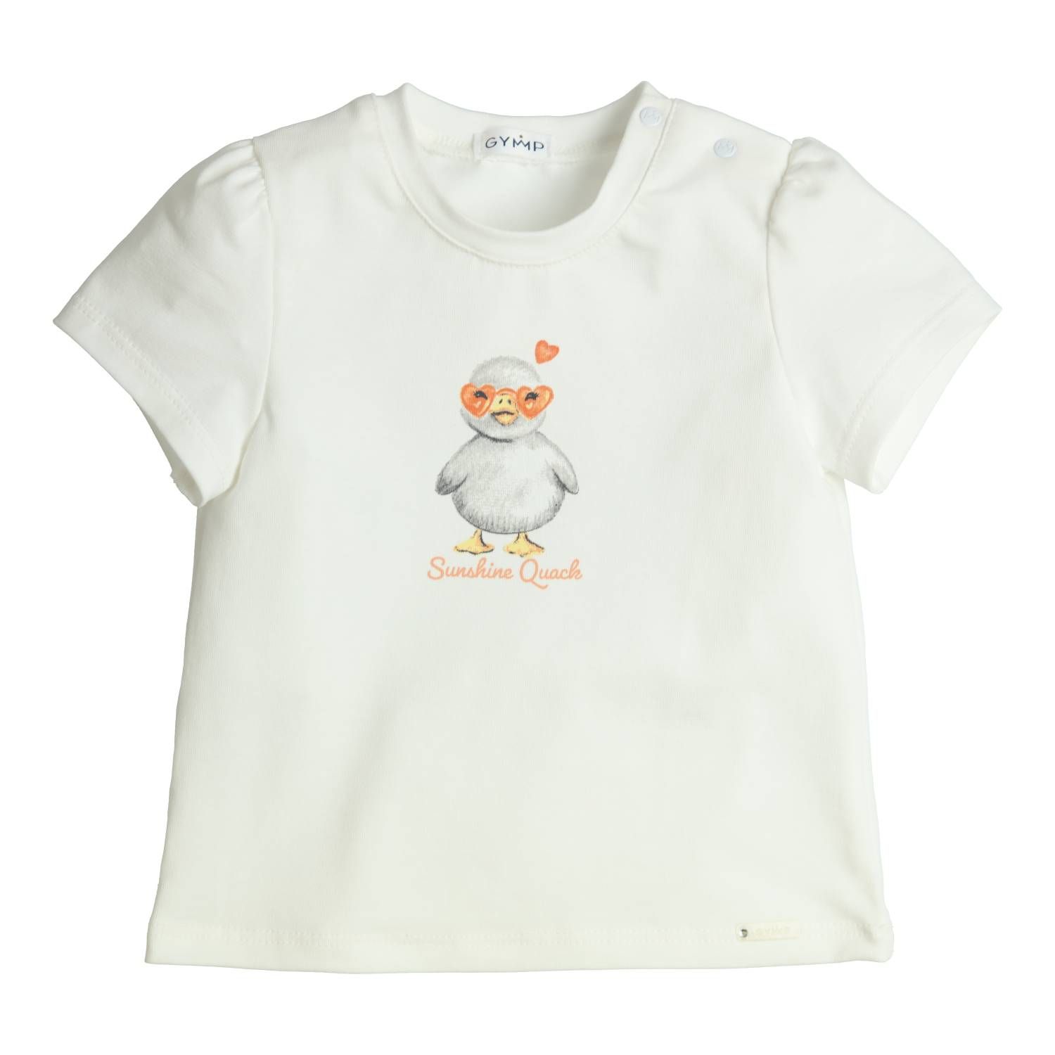 T-shirt Aerobic Eendje - Off-white - Gymp