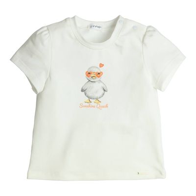 T-shirt Aerobic Eendje - Off-white - Gymp