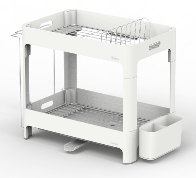 2-Layer Plastic Dish Rack