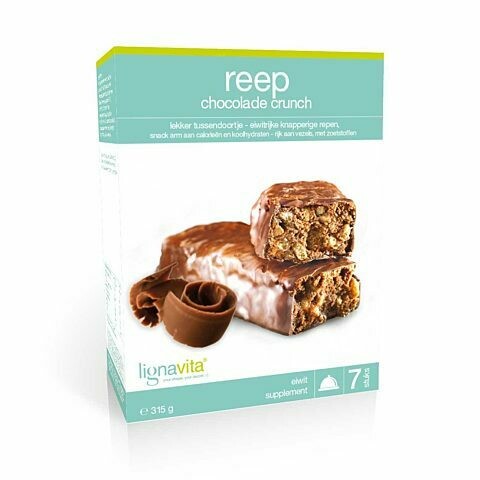 Reep Chocolade crunch crisp (etui van 7)