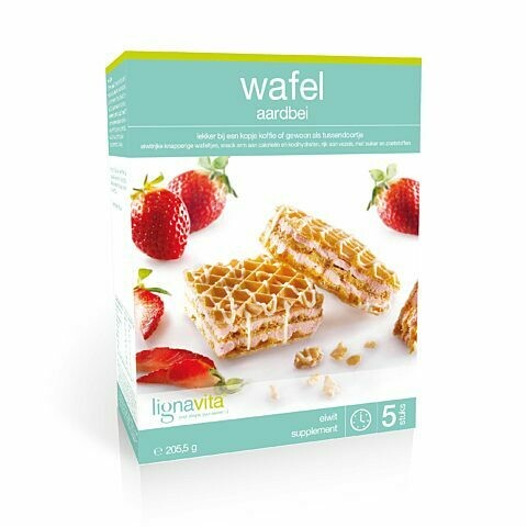 Wafel Aardbei (5x2 stuks)