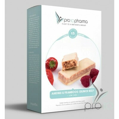 Low carb crunch reep Aardbei en Framboos (7 stuks)