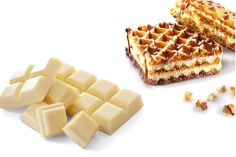 Wafel met witte chocolade aroma (5x2 stuks)