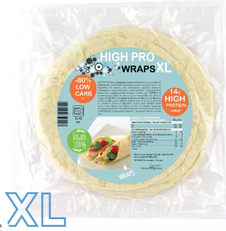 HI PRO WRAPS XL (6 WRAPS X 65 G)