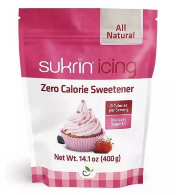 Sukrin icing +stevia- poedersuiker zonder calorieën (400 g)